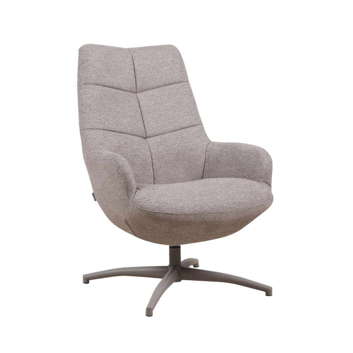 Fauteuil I_Winston - Draaibaar - Zonder armleuning - Taupe - BRUIN - - Design - LABEL51