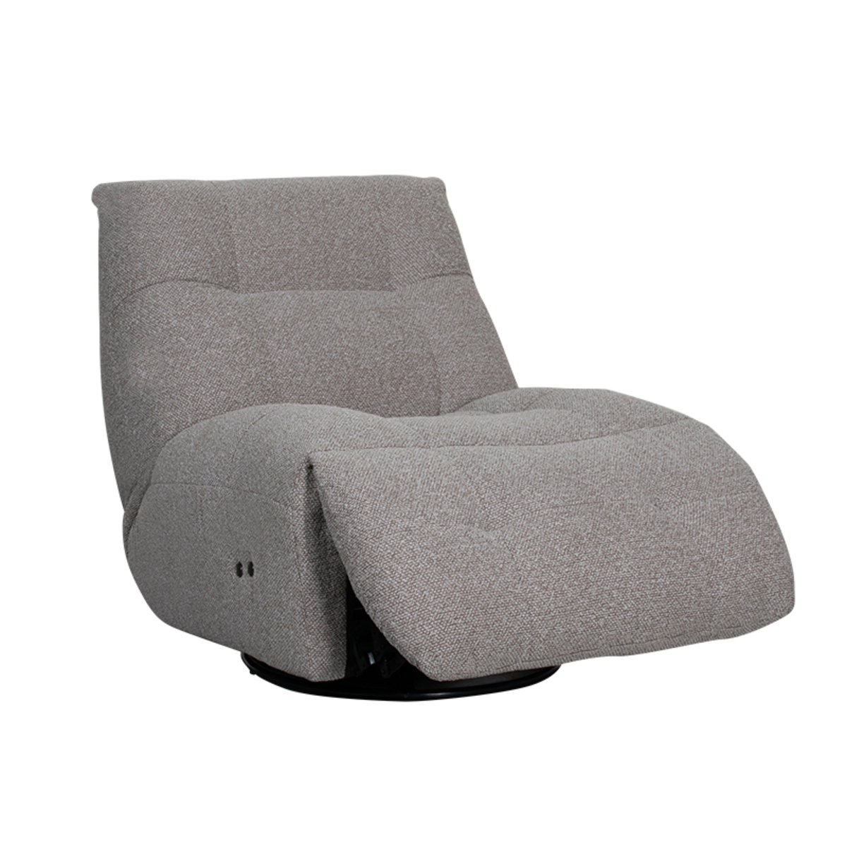 Fauteuil I_Relax and Recharge - Elektrisch - Draaibaar - Zonder armleuning - Mushroom - BRUIN - Royal Boucle - Landelijk - LABEL51