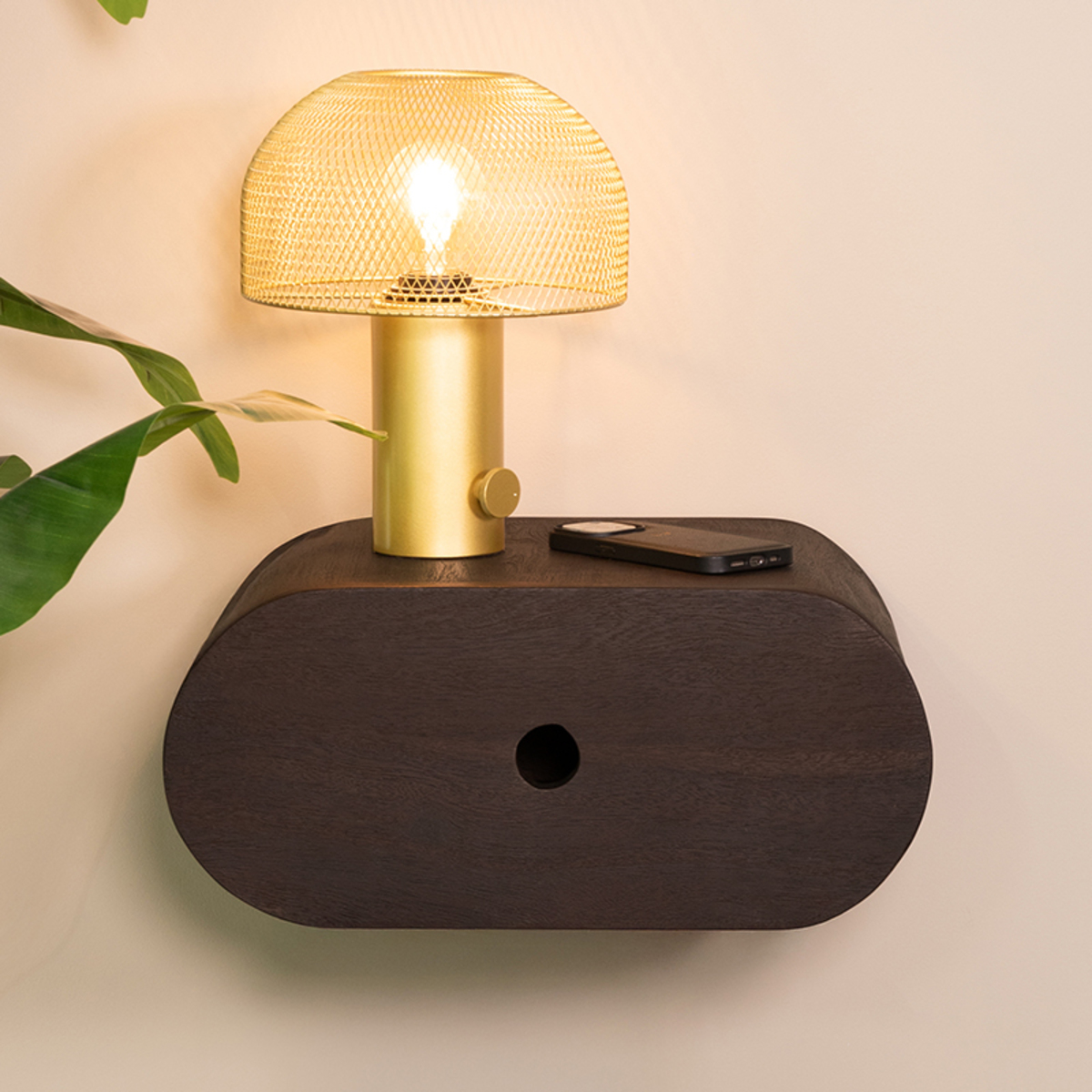 Wandplank I_Rise - Espresso - Bruin - Mangohout - Minimalistisch - LABEL51