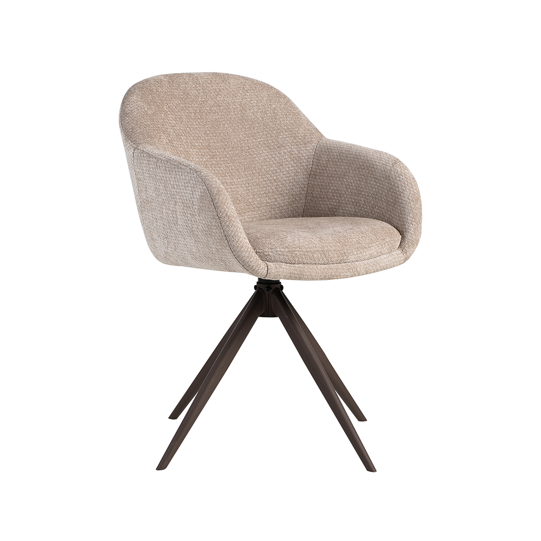 Eetkamerstoel I_Fiby - Zonder armleuning - Clay - BRUIN - Elite - LABEL51