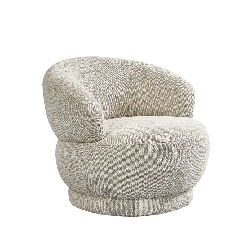 Fauteuil I_Alvito - Zonder armleuning - Naturel Beige - Royal Boucle - LABEL51