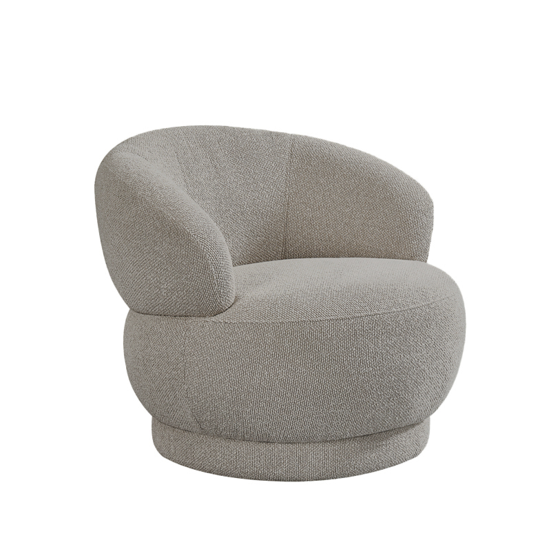 Fauteuil I_Alvito - Zonder armleuning - Mushroom - BRUIN - - Landelijk - LABEL51