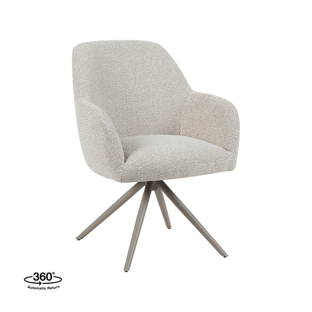 Eetkamerstoel I_Sayuri - Zonder armleuning - Naturel Beige - - LABEL51