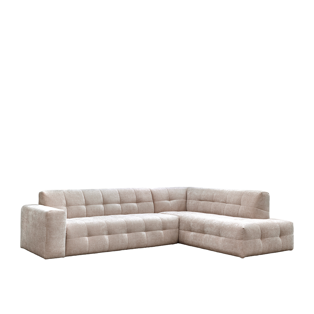 Hoekbank I_Lorenzo - Rechts Voorstaand - Clay - BRUIN - Elite - LABEL51