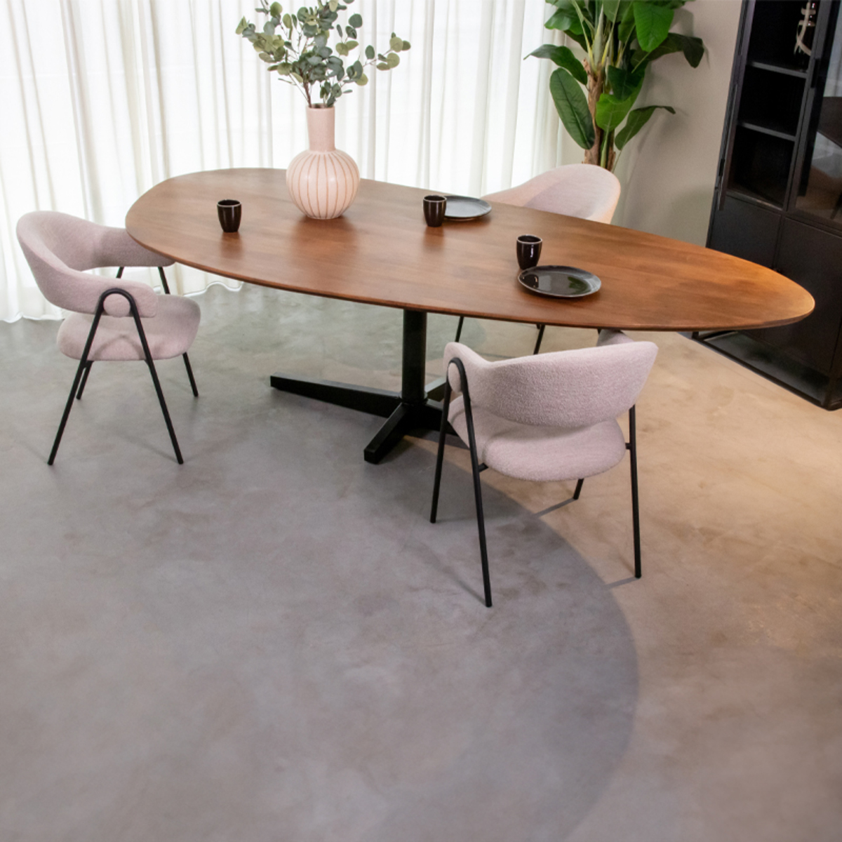 Eetkamertafel I_Rosie - Nature Smooth - Bruin - Mangohout - Landelijk - LABEL51