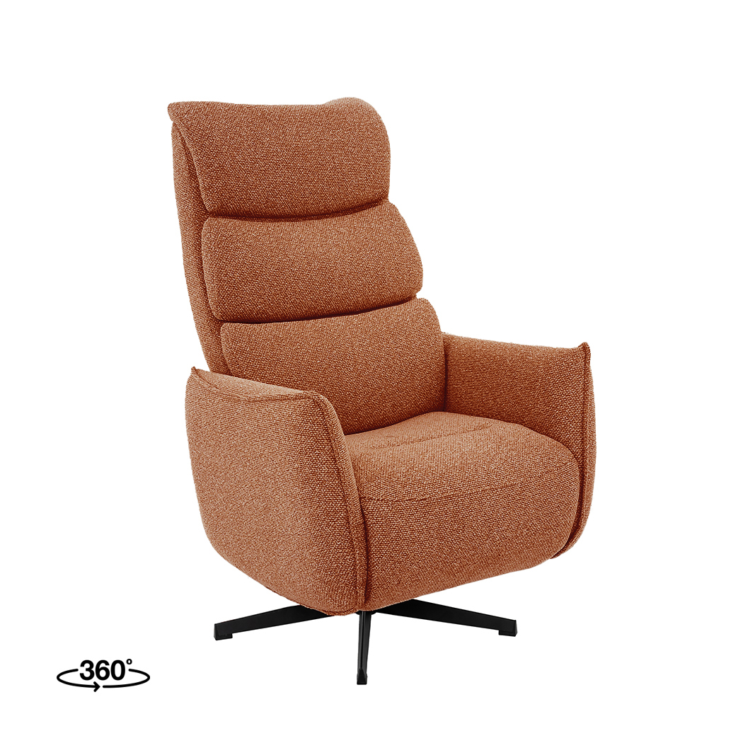Fauteuil I_Goteborg - Elektrisch - Zonder armleuning - Coral - Oranje - Boucle - Modern - LABEL51