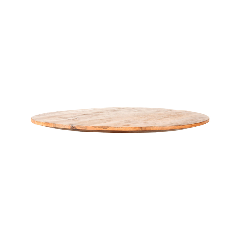 LABEL51 Restaurant/Bartafel Blad Rond Sloppy Edge 90x90 cm - Rough - Mangohout