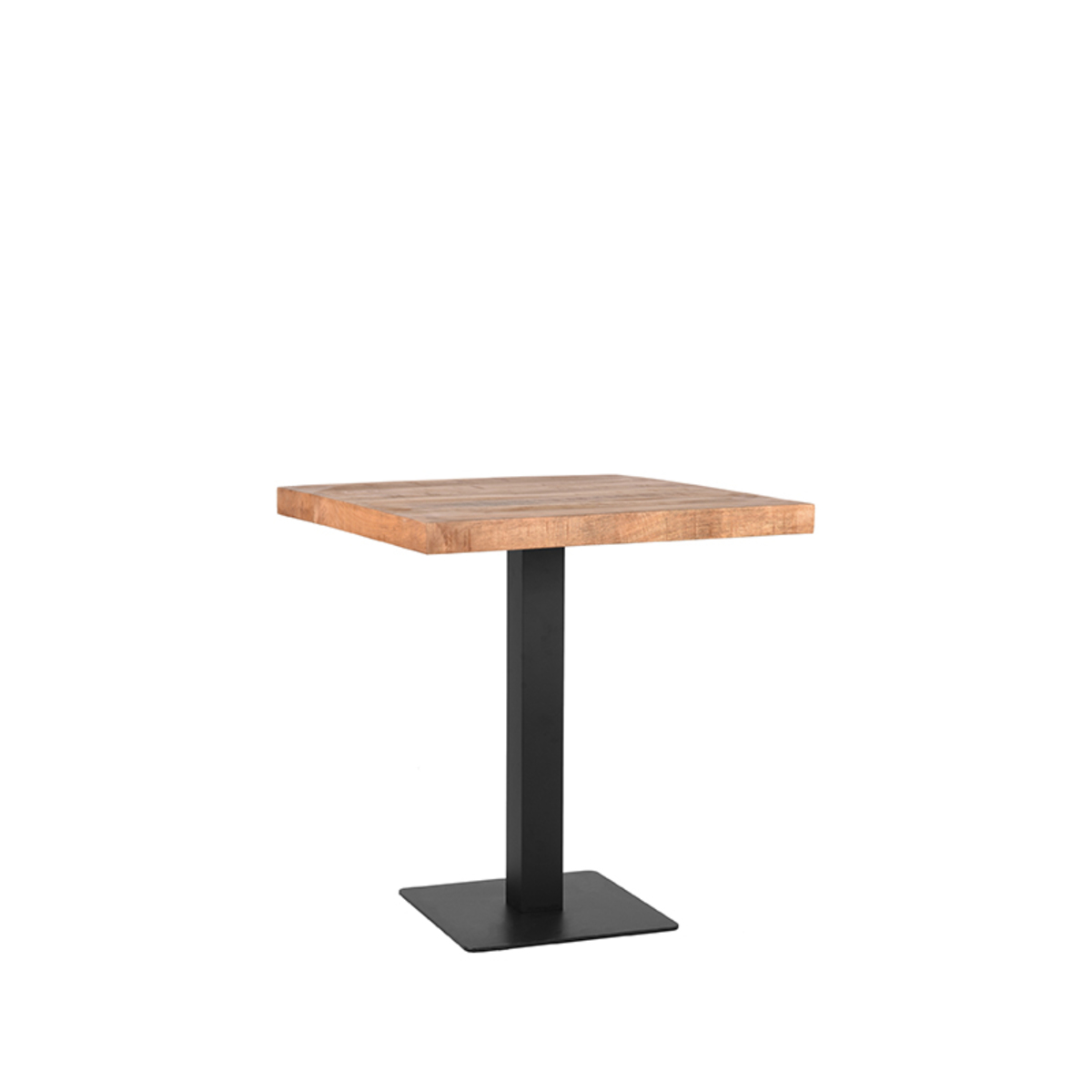 LABEL51 Eetkamertafel Restauranttafel - Rough - Mangohout - 70x70 cm