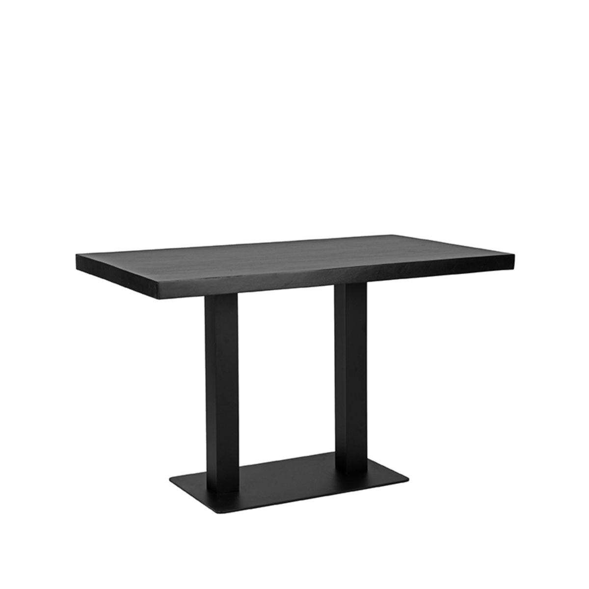 LABEL51 Eetkamertafel Restauranttafel - Zwart - Mangohout - 120x70 cm