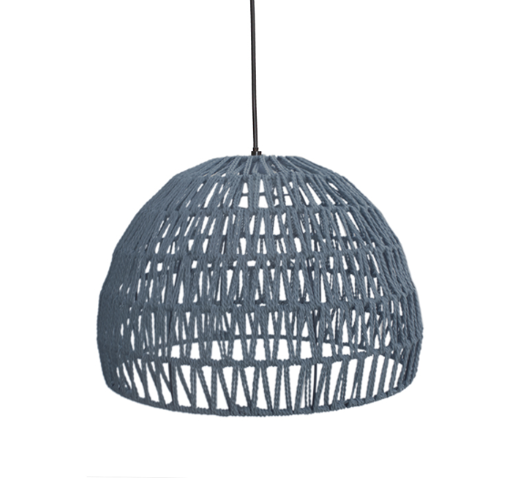 LABEL51 Hanglamp Rope - Grijs - Katoen - L