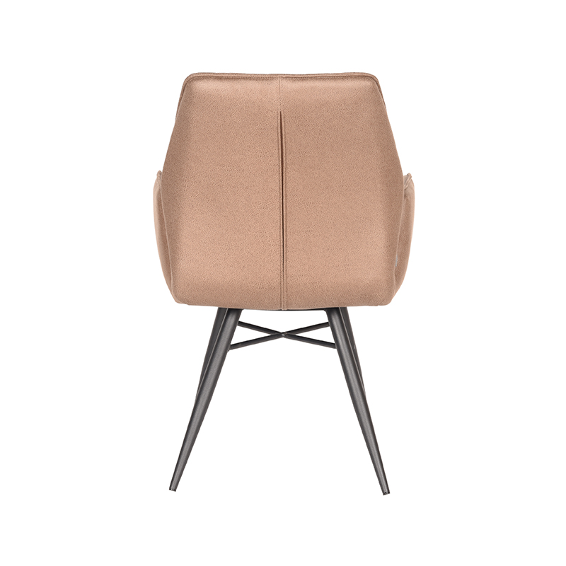 LABEL51 Eetkamerstoel Bink - Stone - Microfiber