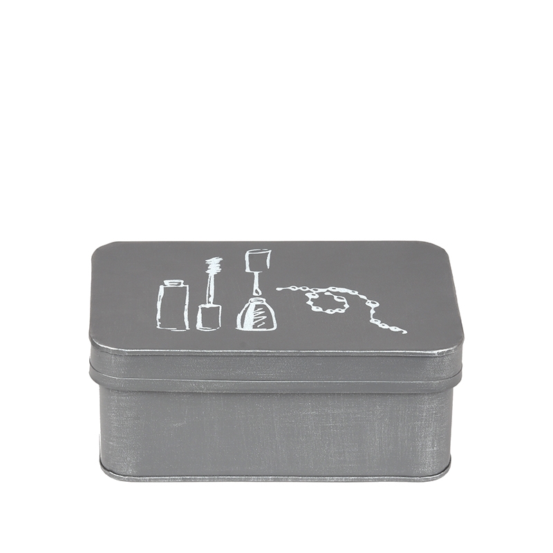 LABEL51 Make-Up opbergkist - Grijs - Metaal