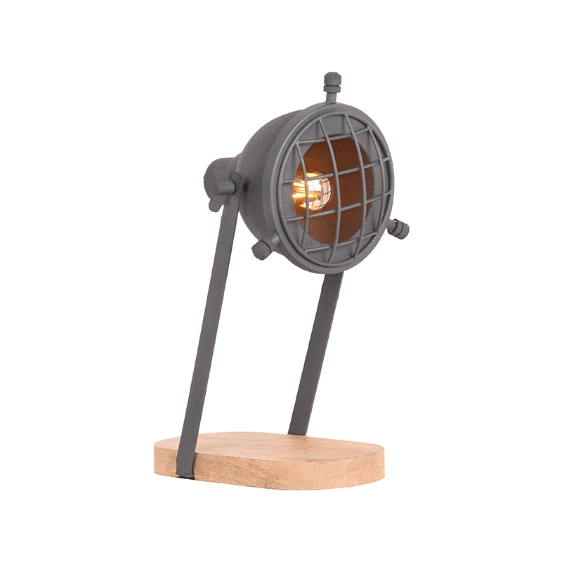 LABEL51 Tafellamp Grid - Grijs - Metaal