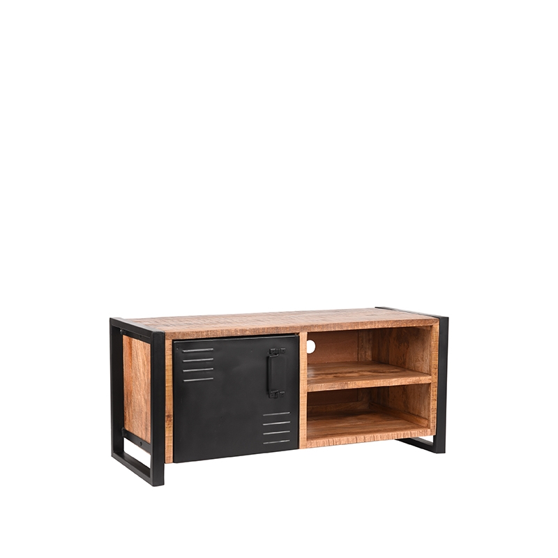Tv-meubel Brussels - Rough - Mangohout - 115 cm - LABEL51