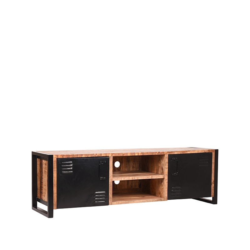 Tv-Meubel 160 cm - Brussels Rough - Mangohout - LABEL51 Tv-meubel