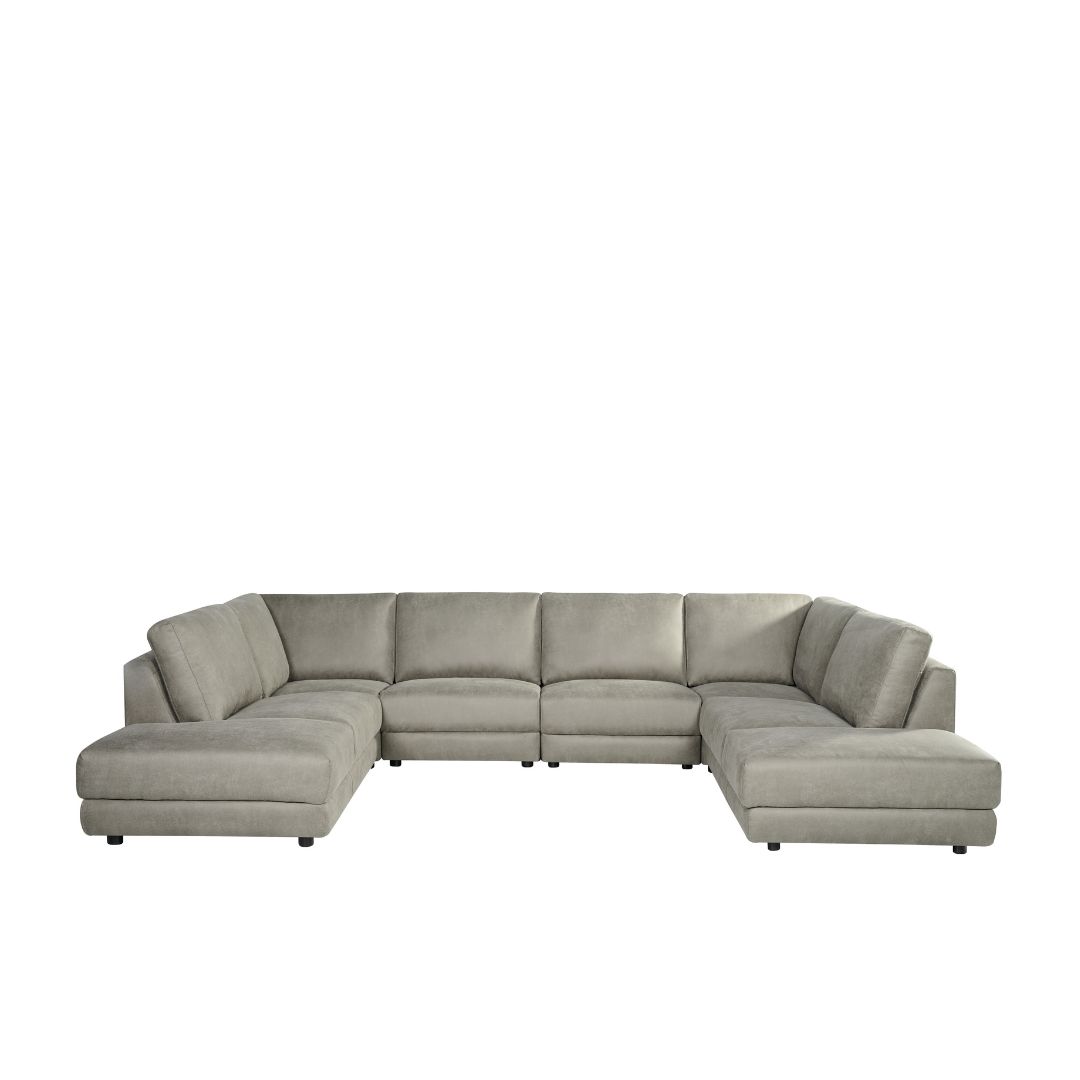 Hoekbank Tivoli - U-Bank - Taupe - Bruin - Micro Suede - Design - LABEL51