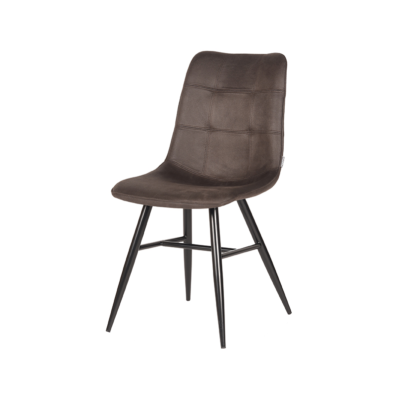 LABEL51 Eetkamerstoel Otis - Antraciet - Microfiber