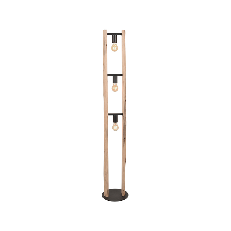 Vloerlamp Woody - Hout - Naturel - LABEL51