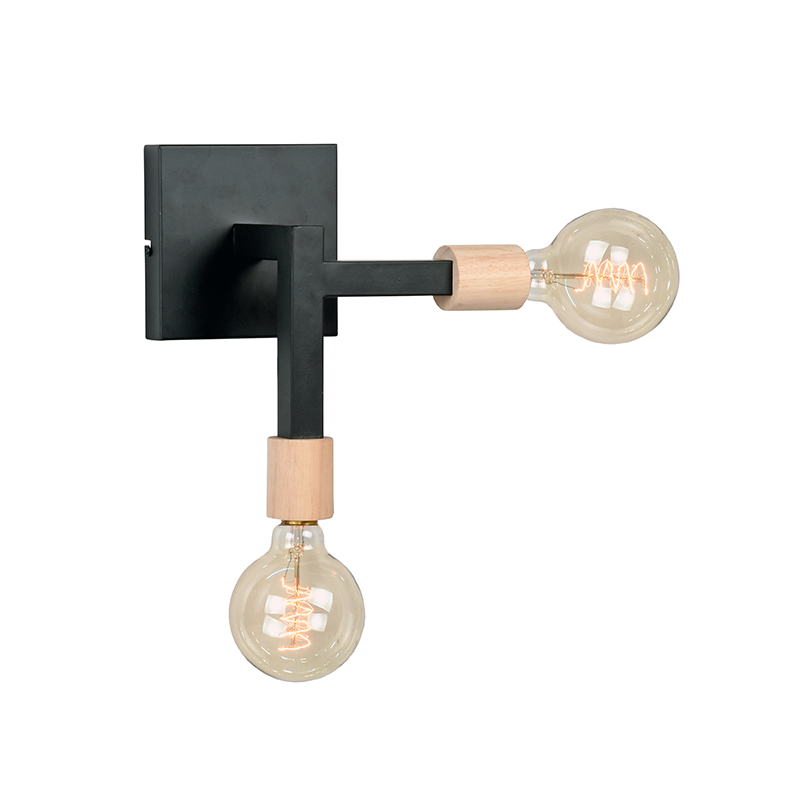 Wandlamp Loco - Zwart - Metaal - Modern - LABEL51