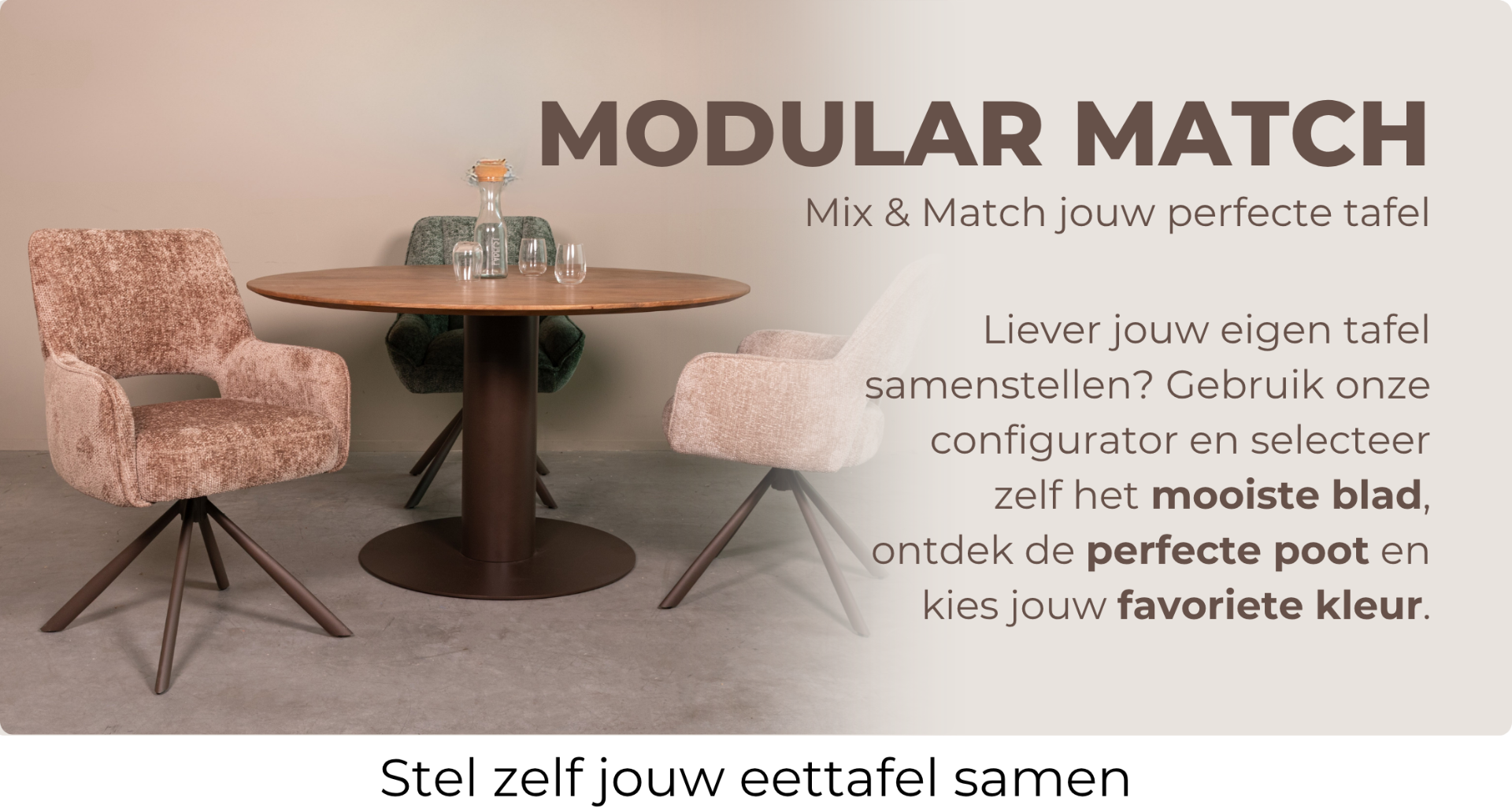 Sidetables samenstellen-tafel